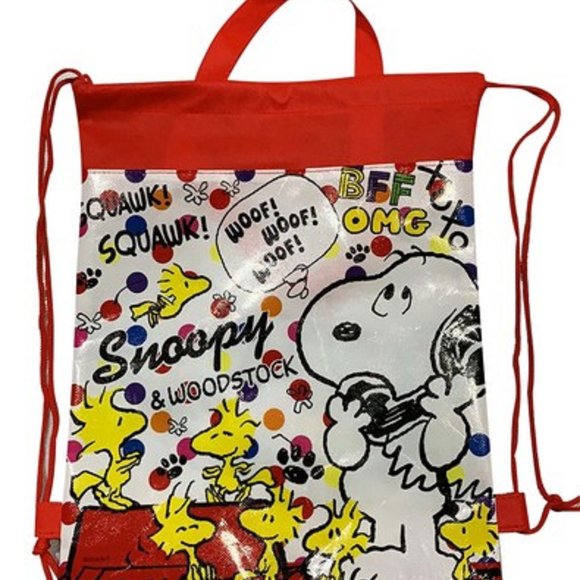 NEW Snoopy Non-Woven School/Shoes/Hiking/Gift/Party/Swimming Pool/ Backpack.RED. - Picture 1 of 4